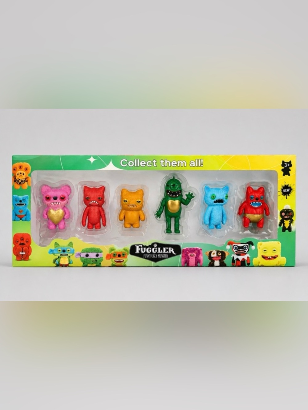 Fuggler Funny Ugly Monster 6-Piece Mini Figure Set Collectible